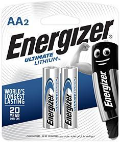 Energizer Ultimate Lithium XL91 AA Batteries - 2 pack Photo