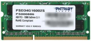 Patriot Signature 4GB 1600MHz DDR3 Notebook Memory Module (PSD34G16002S) Photo