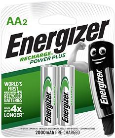 Energizer Rechargeable NiMH NH15 AA Batteries - 2 pack Photo