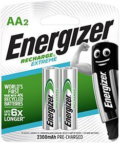 Energizer Rechargeable Extreme NiMH NH15 AA Batteries - 2 pack Photo