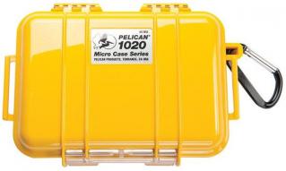 Pelican 1020 Case with rubber liner - Yellow Photo