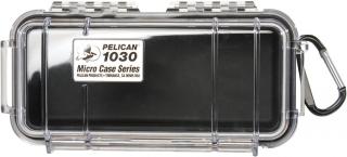 Pelican 1030 Case with rubber liner - Black clear Photo