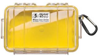 Pelican 1040 Case with rubber liner - Yellow clear Photo