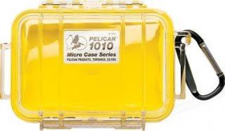 Pelican 1010 Case with rubber liner - Yellow clear Photo