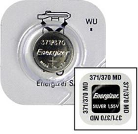Energizer Silver Oxide 371/370 Coin Watch Battery - Box 10 Photo