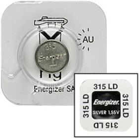 Energizer Silver Oxide 315 Coin Watch Battery - Box 10 Photo