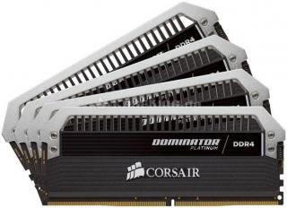 Corsair Dominator Platinum 4 x 4GB 2666MHz DDR4 Desktop Memory Kit - Black (CMD16GX4M4A2666C15) Photo