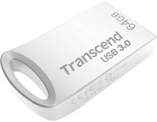 Transcend JetFlash 710 Series 64GB Flash Drive - Silver (TS64GJF710S) Photo