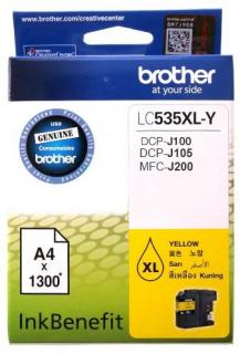 Brother LC535XLY High Yield Yellow Ink Cartridge Photo