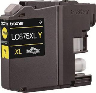 Brother LC675XLY High Yield Yellow Ink Cartridge Photo