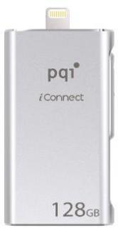 PQI iConnect Series 128GB OTG Flash Drive - Silver Photo