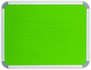Parrot 900 x 600mm  Aluminium Frame Felt Info Board - Lime Green Photo