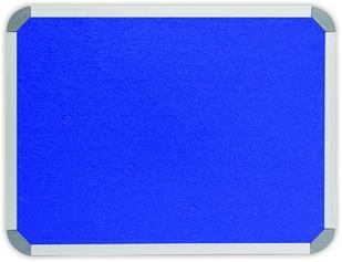 Parrot 900 x 600mm  Aluminium Frame Felt Info Board - Royal Blue Photo