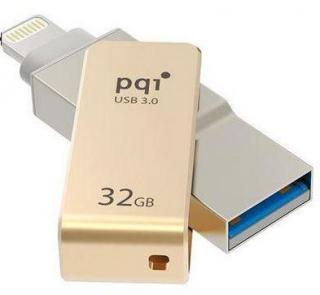 PQI i-Connect Mini 32GB OTG Flash Drive - Gold Photo