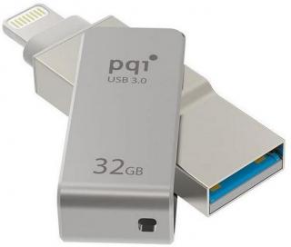 PQI i-Connect Mini 32GB OTG Flash Drive - Silver Photo