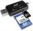 PQI Connect 208 USB & MicroUSB Dual Interface OTG Reader - Black Photo