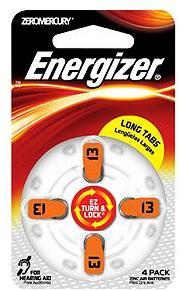 Energizer Zinc-Air AZ13 Hearing Aid Battery - 4 pack Photo
