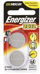 Energizer Lithium Coin CR2032 Battery - 2 pack Photo