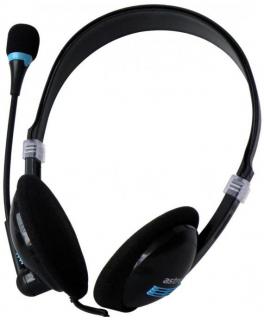 Astrum HS110 2 x 3.5mm Stereo Headset - Black Photo