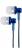 Astrum EB250 Stereo In-Ear Electro Painted Earphone With In-line Mic - Blue Photo