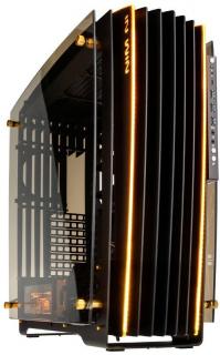 In Win H-Frame 2.0 Open Air Windowed Full Tower Chassis - Black, Yellow & Gold Photo