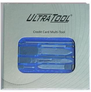 UltraTool Credit Card Mini Tools - Blue Photo