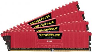 Corsair Vengeance LPX 4 x 4GB 3300MHz DDR4 Desktop Memory Kit (CMK16GX4M4B3300C16R)-Red Photo