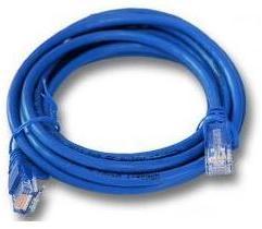 Unbranded CAT5e 1m UTP Patch Cable - Blue Photo