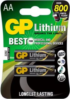 GP 15LF AA Lithium Batteries - 2 Pack Photo