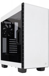 Corsair Carbide Series 400 Clear Windowed Mid Tower Chassis - White with Black Interior Photo