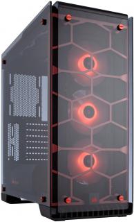 Corsair Crystal Series 570X Windowed Mid Tower Chassis - Red Photo