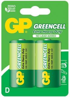 GP Greencell Carbon Zinc 13G R20P D-Size Batteries Photo