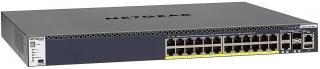 Netgear M4300-28G-PoE+ 24-Port PoE+ Layer 3 Stackable Managed Switch with 2 x SFP+ Ports Photo