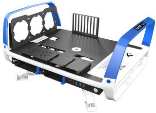 In Win X-Frame 2.0 Test Bench Open Air Chassis - White & Blue Photo