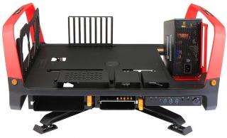 In Win X-Frame 2.0 Test Bench Open Air Chassis - Black & Red Photo