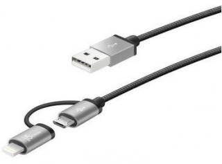 J5 Create JML10 2-in-1 USB to Lightning and Micro-USB 1m Charge & Sync Cable - Grey Photo