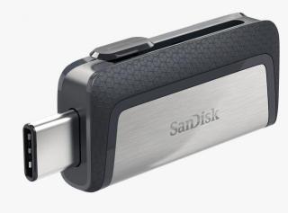 Sandisk Ultra Dual Type C 128GB OTG Flash Drive - Black & Silver Photo