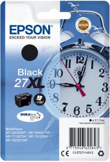 Epson 27XL Black DURABrite Ultra Ink Cartridge (Clock) Photo