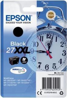 Epson 27XXL Black DURABrite Ultra Ink Cartridge (Clock) Photo