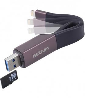 Astrum AA230 2 in 1 8pin to USB 3.0 Charge & Sync Card Reader Photo