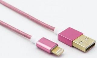 UNITEK Y-C472RD USB Type A To Lightning 1.2m Charging Cable- Pink Photo