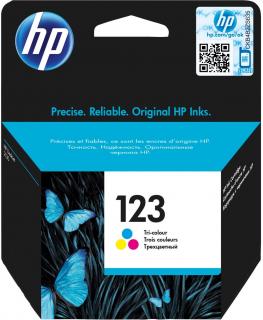 HP F6V16AE Tri-Colour Ink Cartridge (No 123) Photo