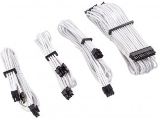 Corsair Premium Sleeved PSU Cable Kit - White Photo