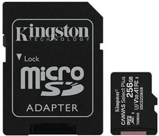 Kingston Canvas Select Plus 256GB UHS-I microSDXC Memory Card with SD Adapter Photo