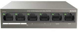 Tenda TEF1106P 6 Port With 4 Port PoE 58W Desktop Switch With Lightening Protection Photo