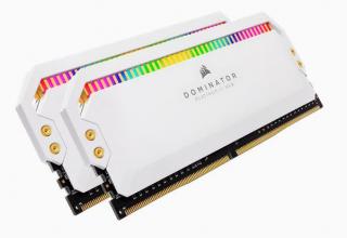 Corsair Dominator Platinum RGB 2 x 8GB 3600MHz DDR4 Desktop Memory Kit - White (CMT16GX4M2C3600C18W) Photo