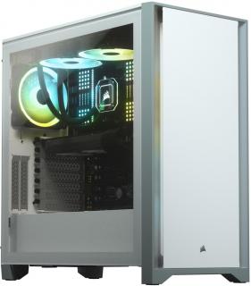 Corsair 4000D Tempered Glass Mid Tower Chassis - White Photo