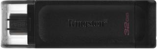 Kingston DataTraveler DT70 32GB USB-C Flash Drive - Black Photo