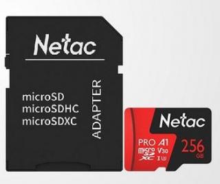 Netac P500 Extreme Pro 256GB 667X microSDXC UHS-I Class 10 Memory Card with SD Adapter Photo