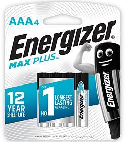 Energizer BKUCEP92BP4T Max Plus AAA Alkaline Batteries - 4 Pack Photo
